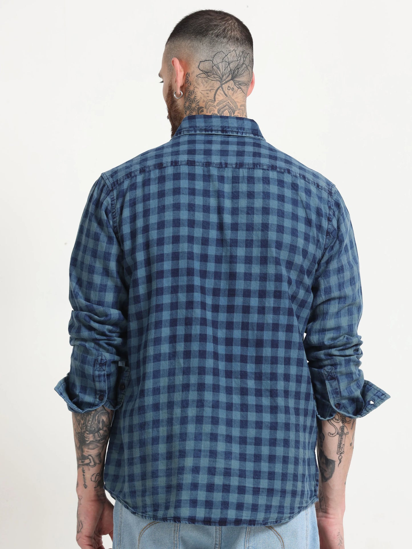 Indigo Classic Shirt - Navy Blue and Blue