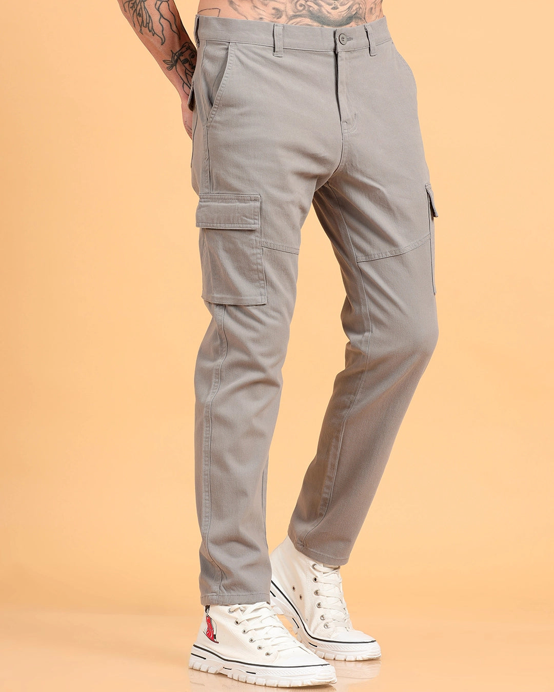 Classic Fit Utility Trousers - Graphite Grey