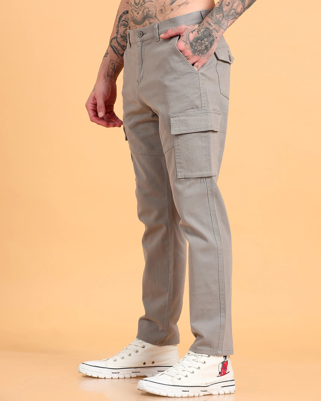Classic Fit Utility Trousers - Graphite Grey