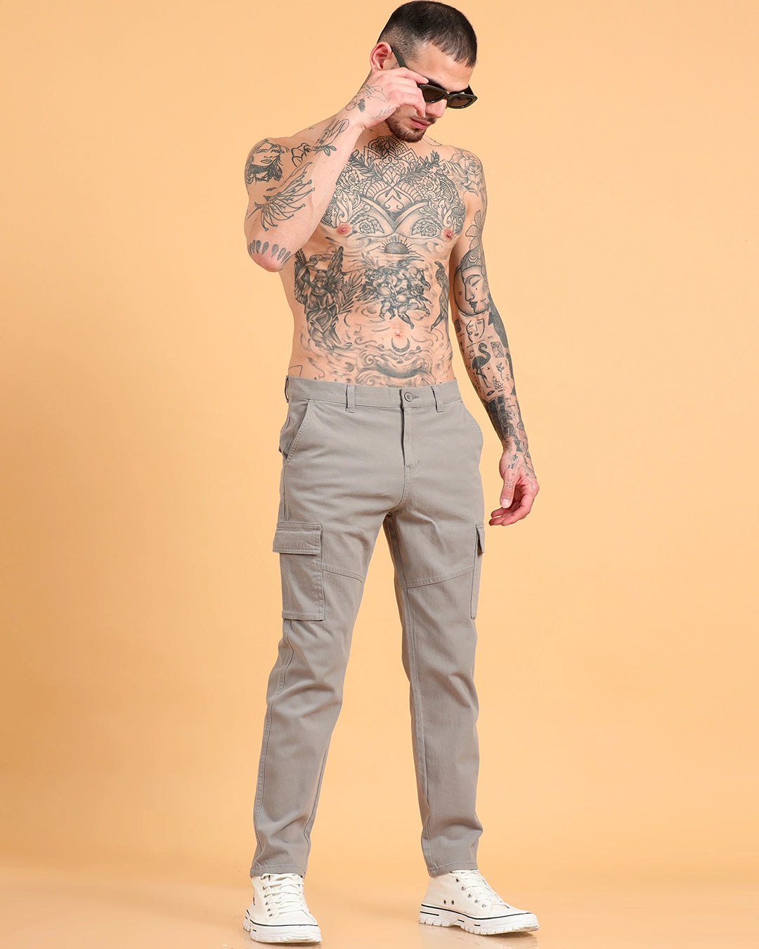 Classic Fit Utility Trousers - Graphite Grey