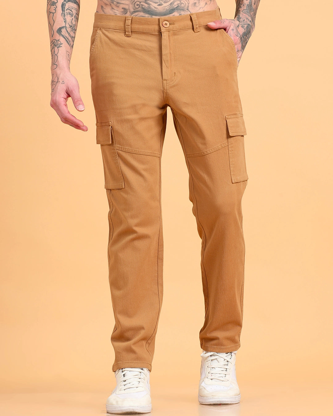 Classic Fit Utility Trousers - Khaki