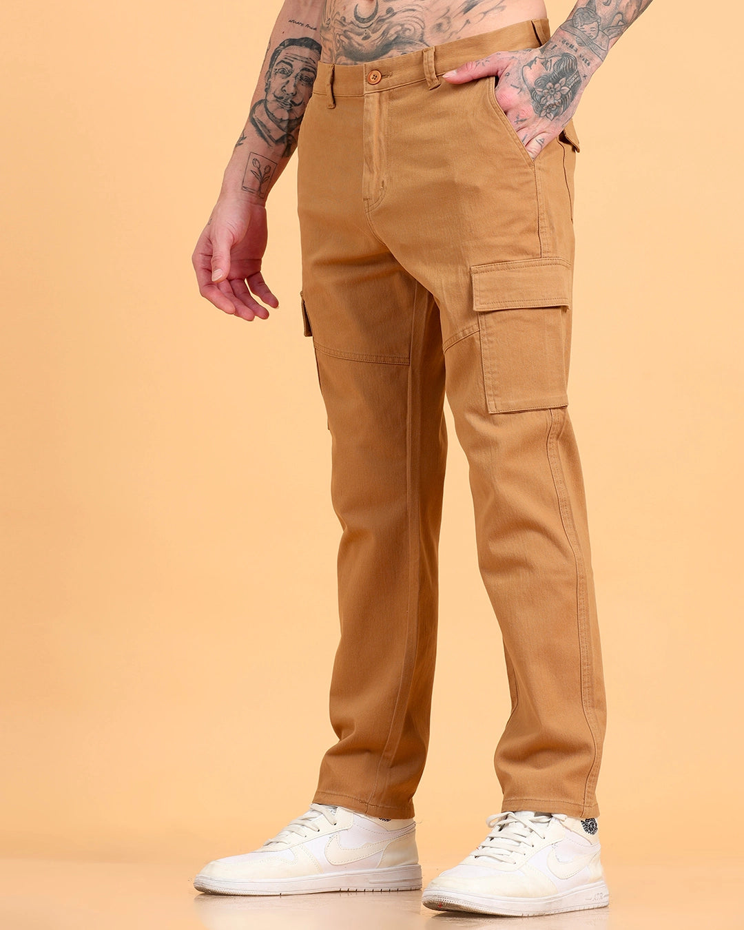 Classic Fit Utility Trousers - Khaki
