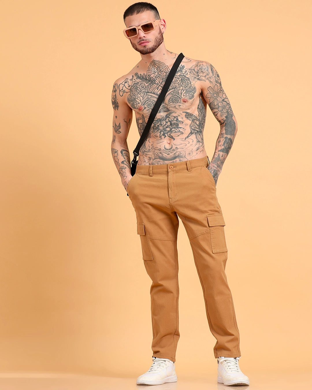 Classic Fit Utility Trousers - Khaki