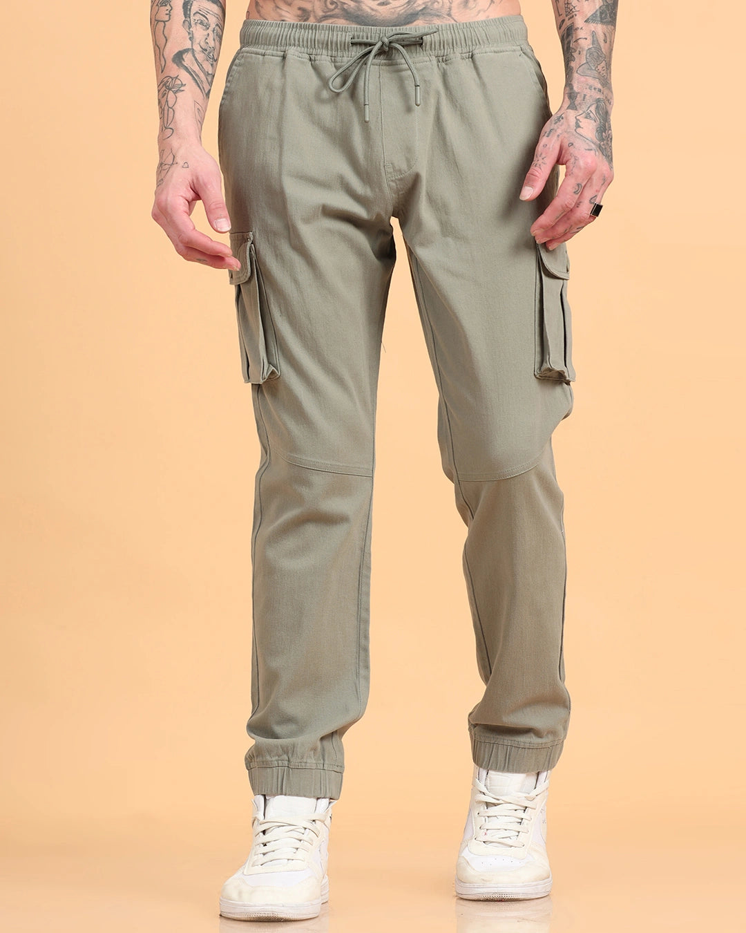 Everyday Pocket Cargo Joggers - Sage Green