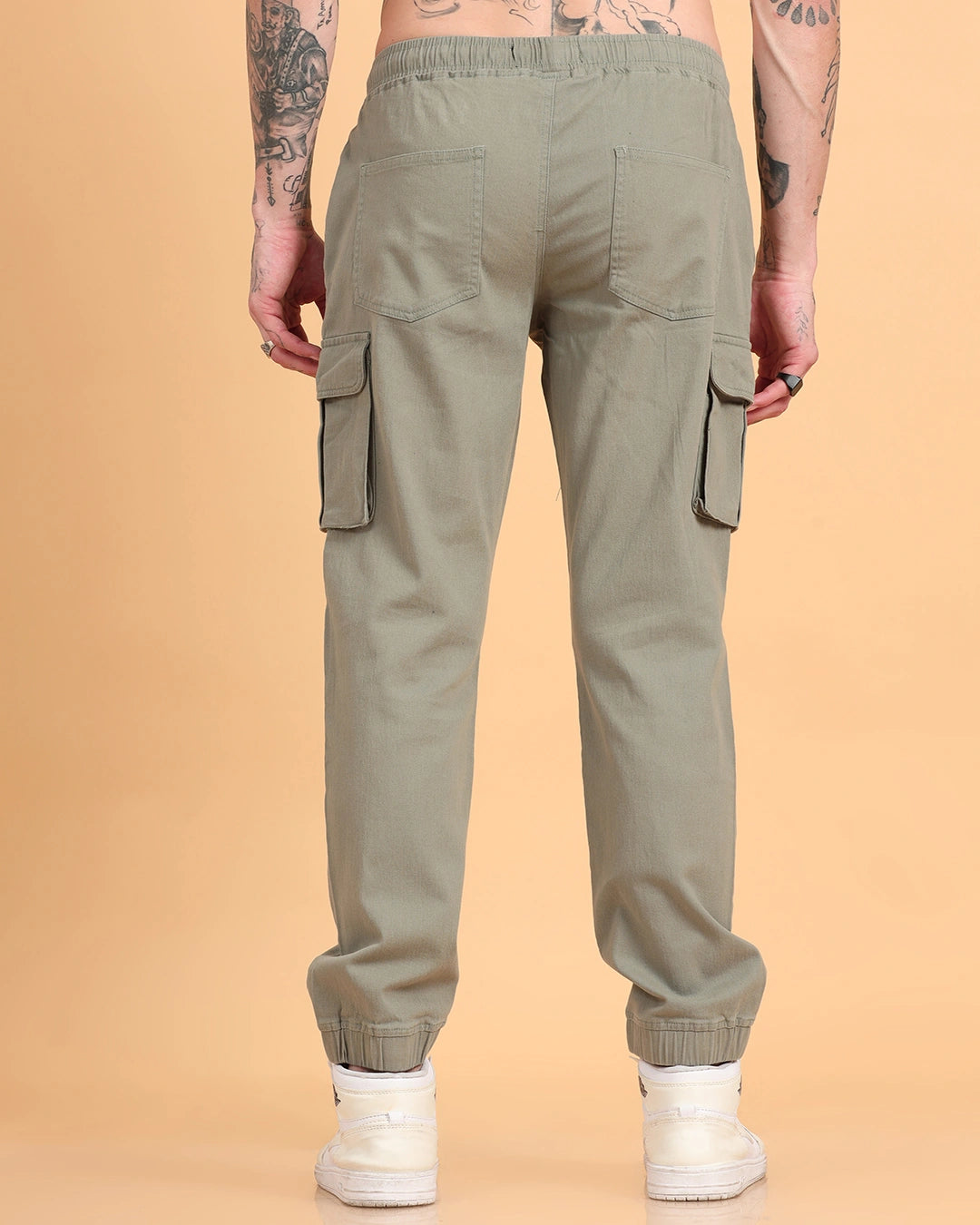Everyday Pocket Cargo Joggers - Sage Green