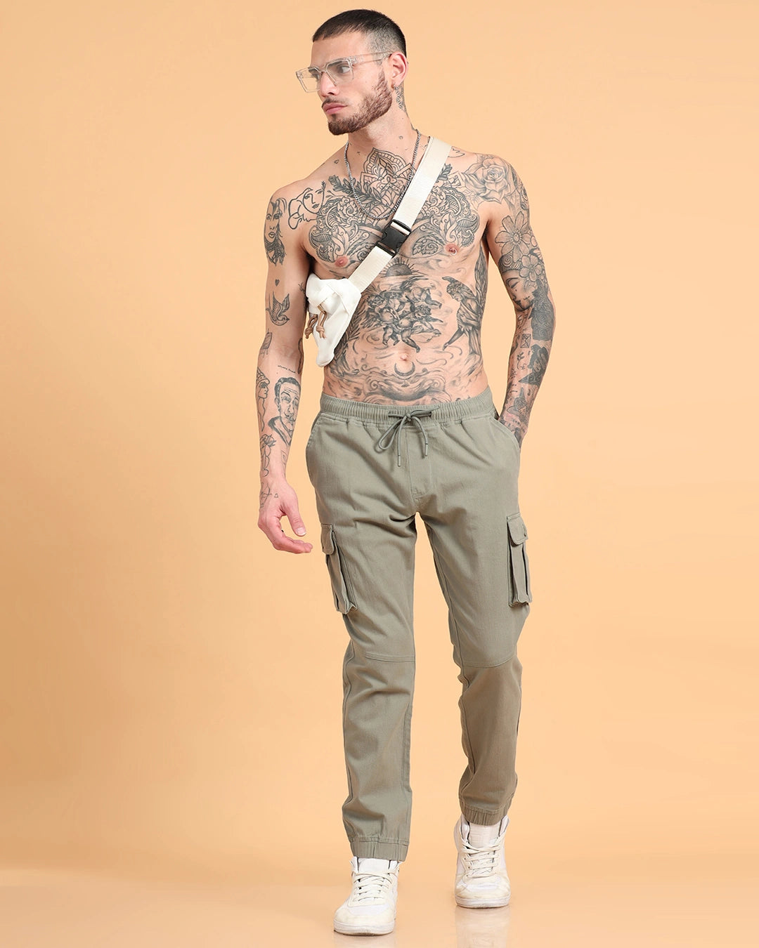 Everyday Pocket Cargo Joggers - Sage Green