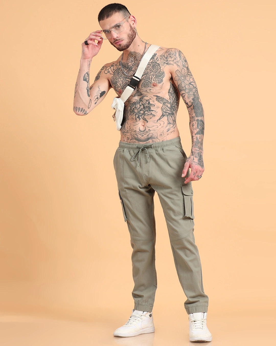 Everyday Pocket Cargo Joggers - Sage Green