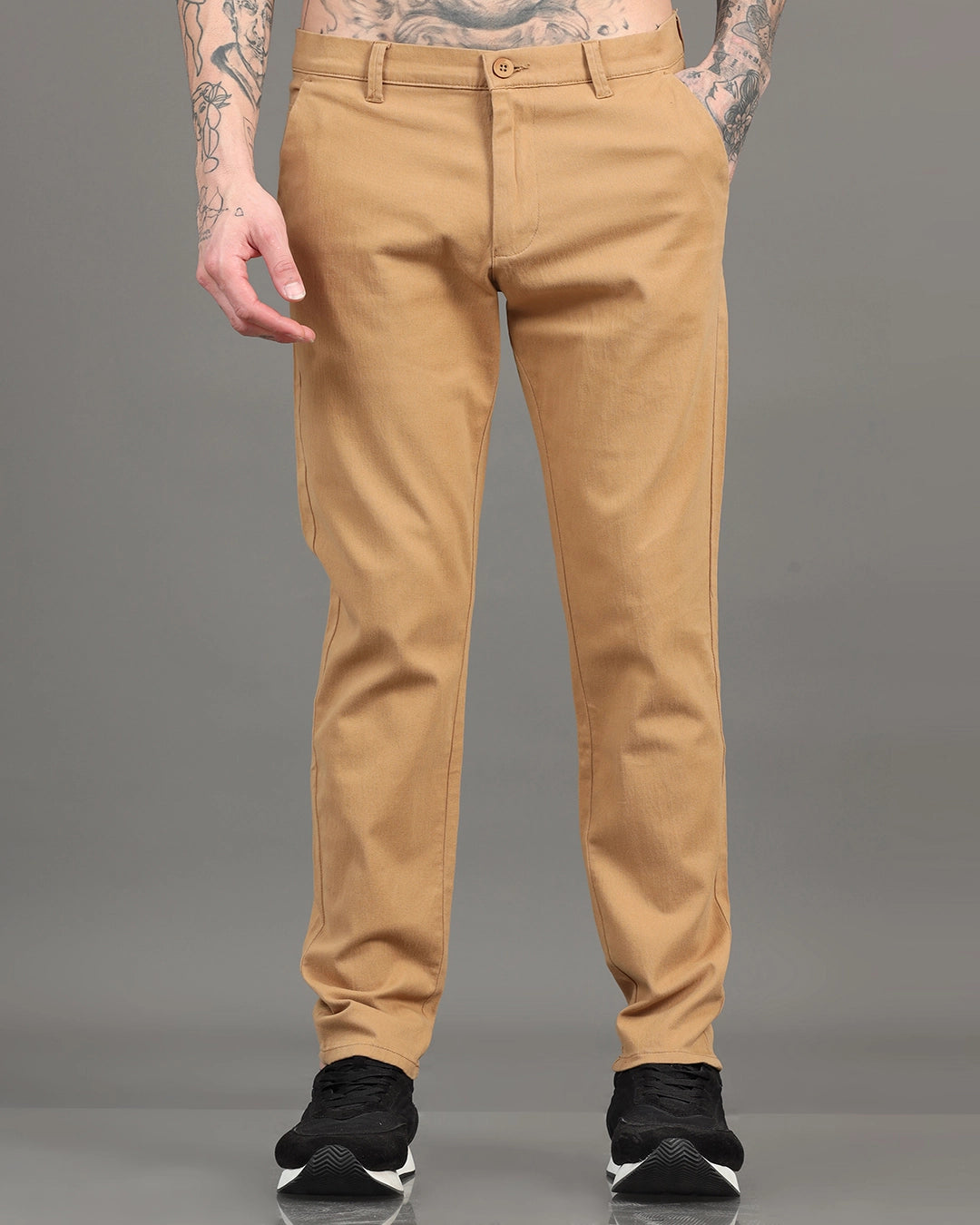 All-Day Comfort Trousers - Khaki