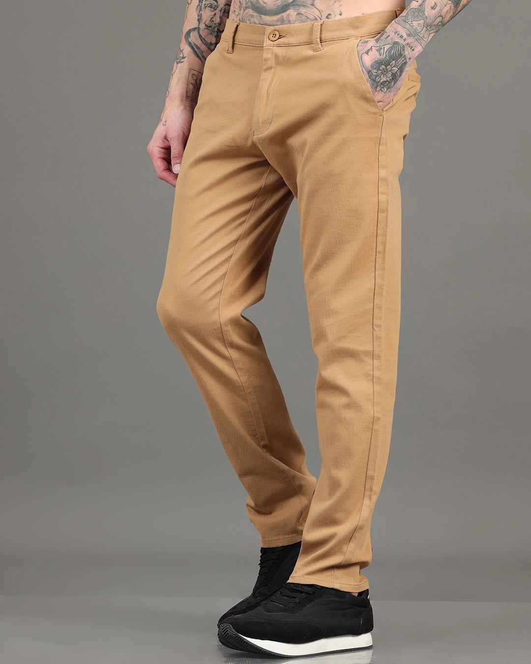 All-Day Comfort Trousers - Khaki