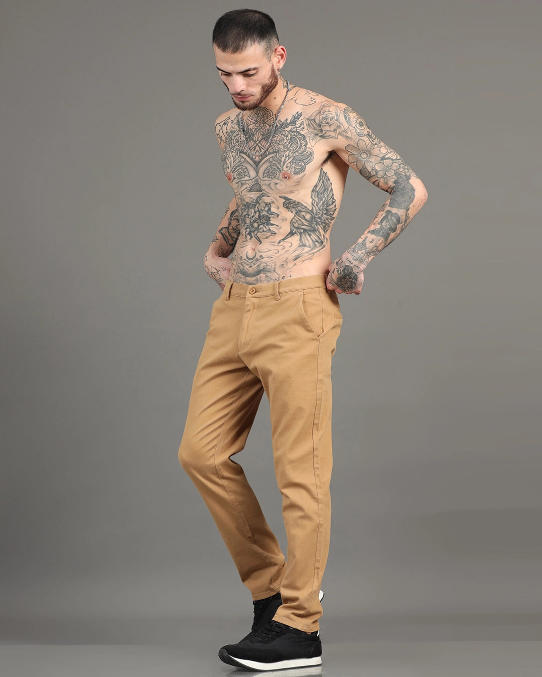 All-Day Comfort Trousers - Khaki