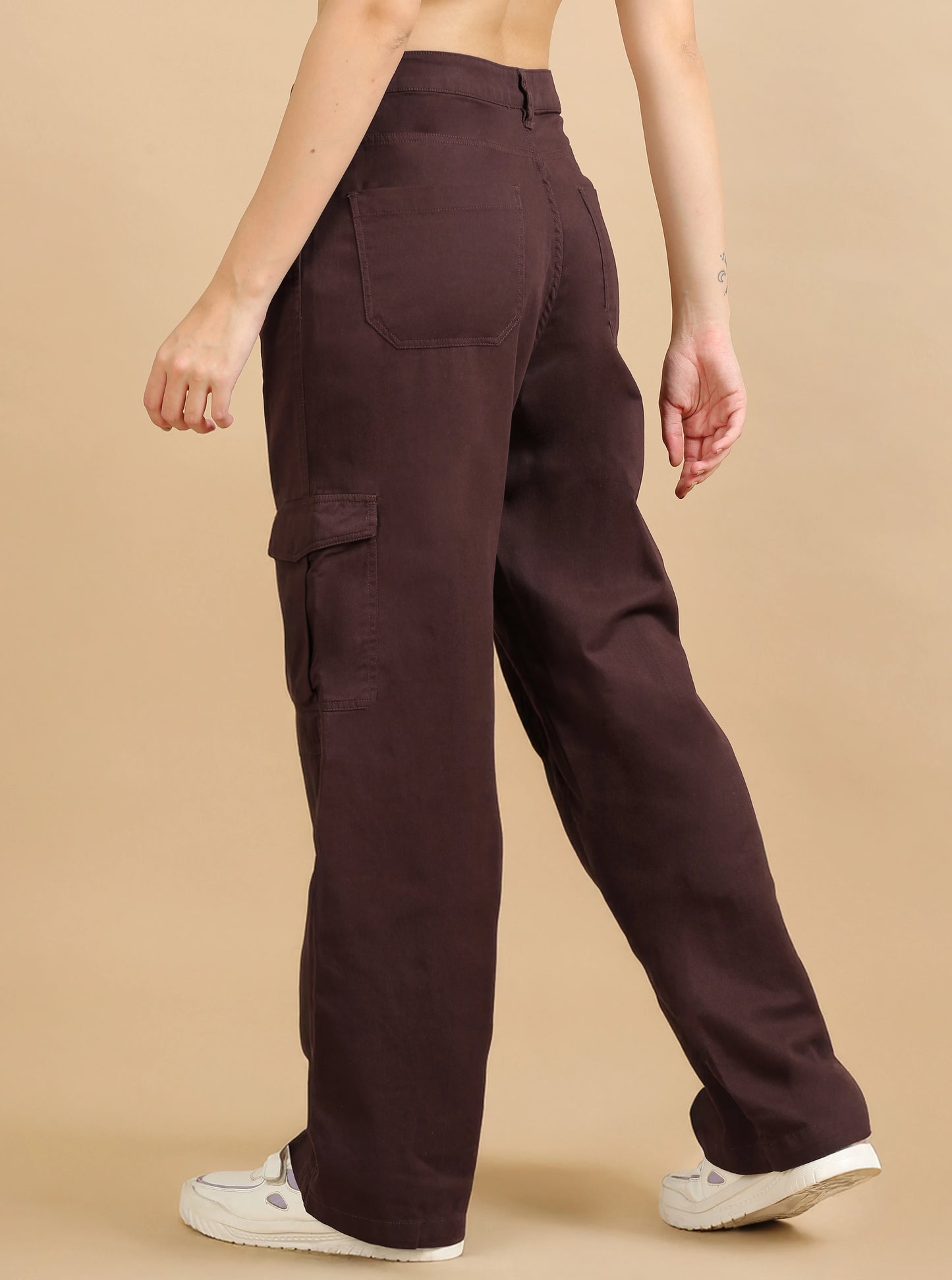 Pure Comfort Cargo Trousers - Brown