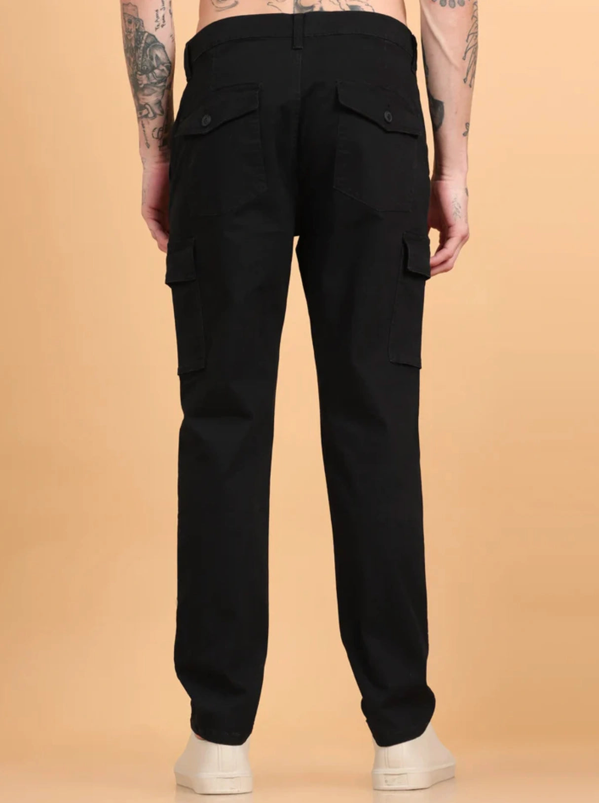 Classic Fit Utility Trousers - Jet Black