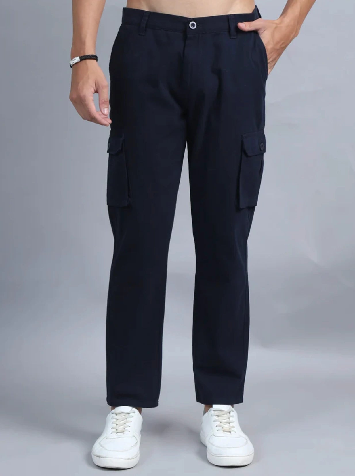 Everyday Pocket Cargo Joggers - Navy Blue