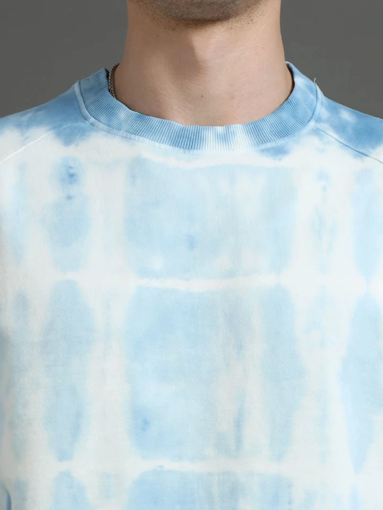 Oversized Essential Tee - Tie and Dye - Blue