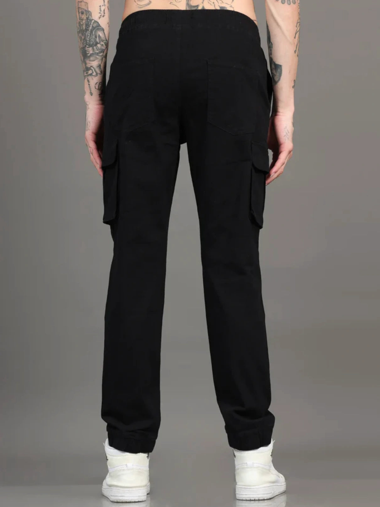 Everyday Pocket Cargo Joggers - Charcoal Black