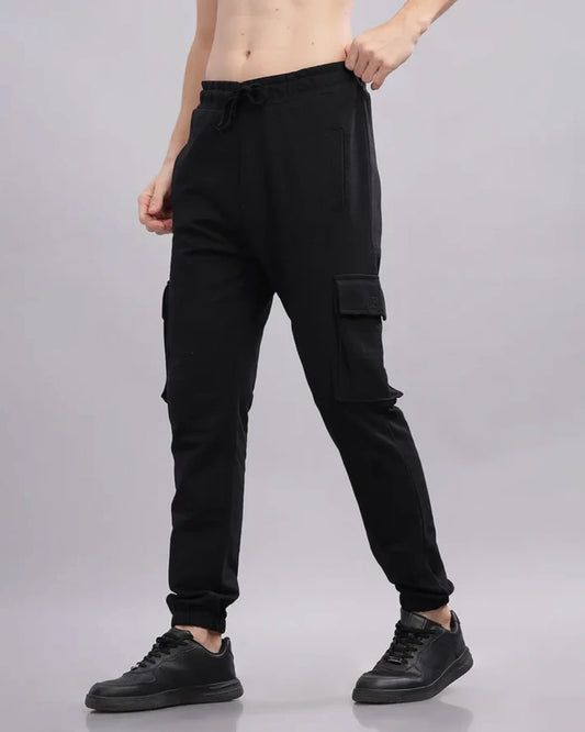Everyday Pocket Cargo Joggers - Black