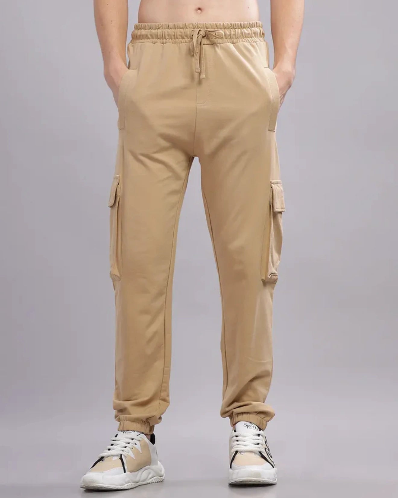 Everyday Pocket Cargo Joggers - Beige