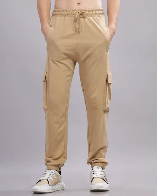 Everyday Pocket Cargo Joggers - Beige