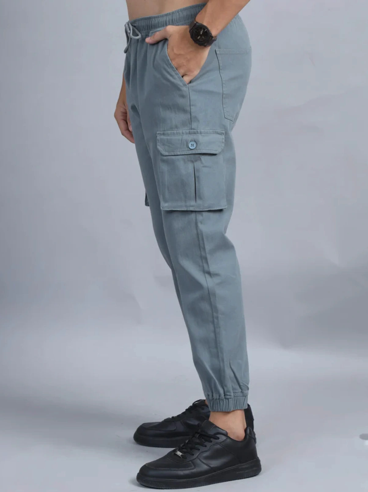 Everyday Pocket Cargo Joggers - Aqua