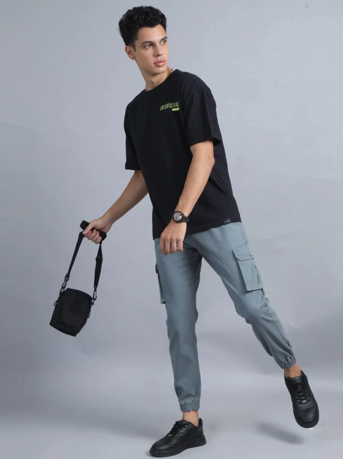 Everyday Pocket Cargo Joggers - Aqua