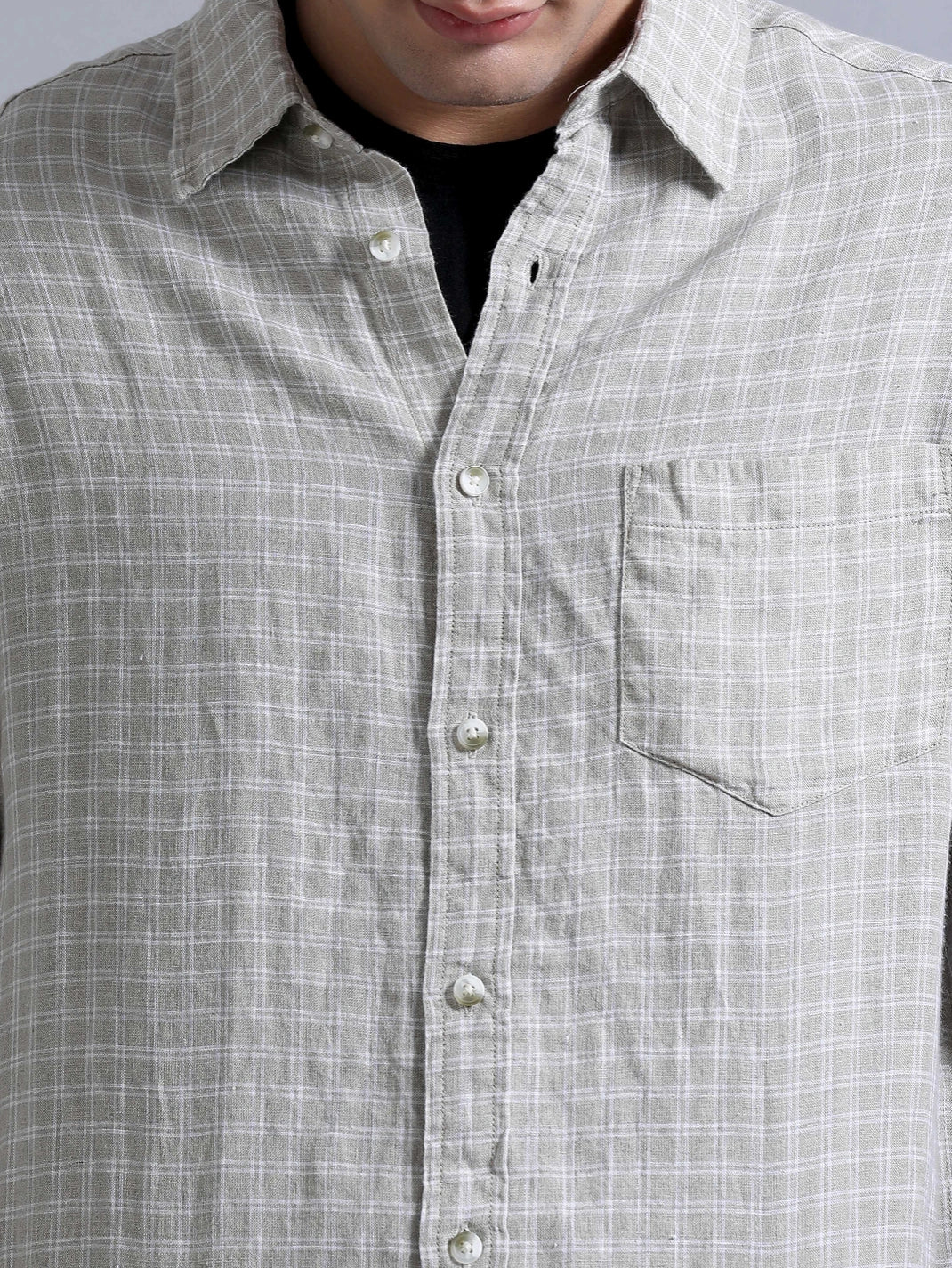 Modern Relaxed Fit Stripes - Platinum and White